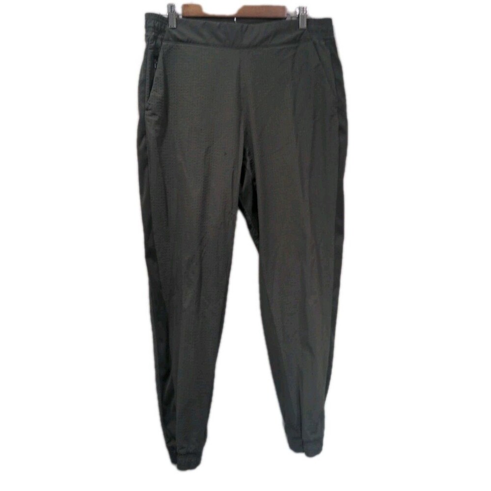 Athleta Womens Textured Brooklyn Jogger Size 14 Olive Athleisure Travel Casual